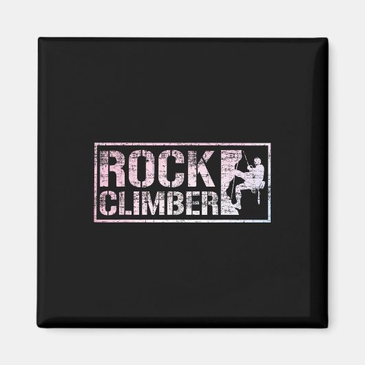 Lustiges Boulder-Klettern für Männer Magnet (Vorne)