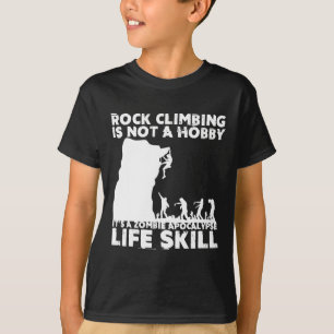 Lustiges Boulderdesign für Männer Frauen Zombie Ro T-Shirt