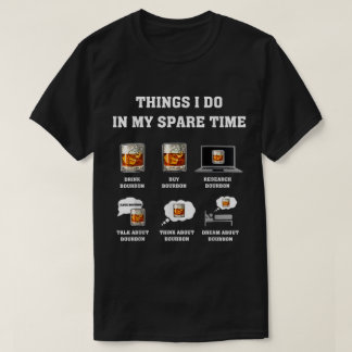 Lustiges Bourbon-Liebhaber-Zitat-Design T-Shirt