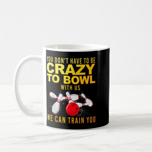 Lustiges Bowling-Design für Männer Frauen Kinder B Kaffeetasse (Links)