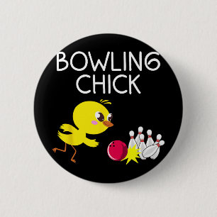 Lustiges Bowling-Geschenk Frauen Niedliches Bowlin Button