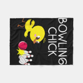 Lustiges Bowling-Geschenk Frauen Niedliches Bowlin Fleecedecke (Vorderseite (Horizontal))