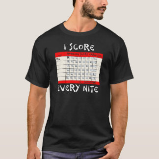 Lustiges Bowling Ich Punkte Jede Nacht T-Shirt
