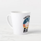 Lustiges Bowling So rolle ich Grafik Milchtasse (Linke Ecke)