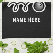 Lustiges Bowlingsballtuch für WeltOkayest Bowler Handtuch (Gefaltet)