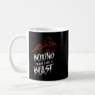 Lustiges Boxen Vintage-Boxen Trainiere wie ein Bie Kaffeetasse