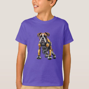 Lustiges Boxer-Roboter-Kinder-T-Shirt T-Shirt