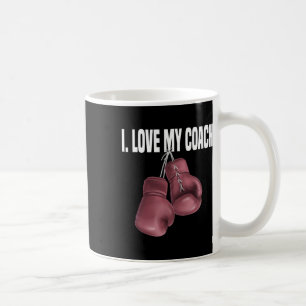 Lustiges Boxsport-Zitat Ich liebe meinen Trainer C Kaffeetasse