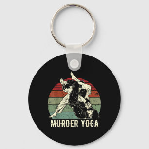 Lustiges brasilianisches Jiu Jitsu BJJ Murder Yoga Schlüsselanhänger