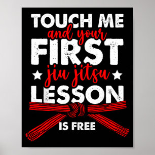 Lustiges brasilianisches Jiu Jitsu Fass mich an BJ Poster