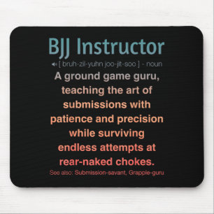Lustiges brasilianisches Jiu-Jitsu Mousepad