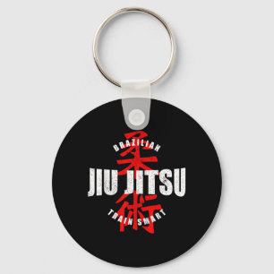 Lustiges brasilianisches Jiu Jitsu Vintage-Trainin Schlüsselanhänger