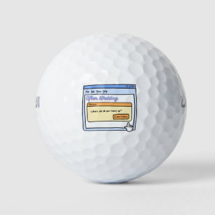 Lustiges Braut & Bräutigam-Geschenk für Junggesell Golfball