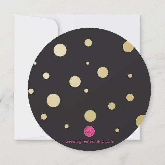 Lustiges BRAUTJUNGFERN-ANTRAG-Karte ~ Schwarzes u. Einladung (Rückseite)