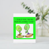 lustiges Bridge-Design Postkarte (Stehend Vorderseite)