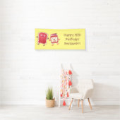 Lustiges Brot und Marmeladenfiguren Banner (Insitu)