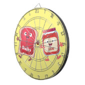Lustiges Brot und Marmeladenfiguren Dartscheibe (Vorderseite rechts)