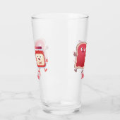 Lustiges Brot und Marmeladenfiguren Glas (Links)