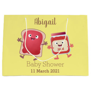 Lustiges Brot und Marmeladenfiguren Große Geschenktüte