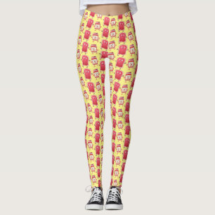 Lustiges Brot und Marmeladenfiguren Leggings