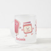 Lustiges Brot und Marmeladenfiguren Mattglastasse (Vorderseite Links)