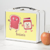 Lustiges Brot und Marmeladenfiguren Metall Brotdose (Beispiel)