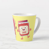 Lustiges Brot und Marmeladenfiguren Milchtasse (Rechte Ecke)