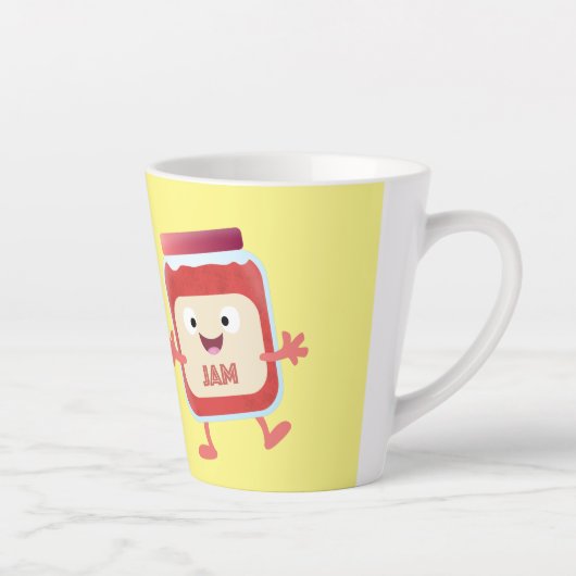 Lustiges Brot und Marmeladenfiguren Milchtasse (Rechts)