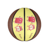 Lustiges Brot und Marmeladenfiguren Mini Basketball (Vertikal)