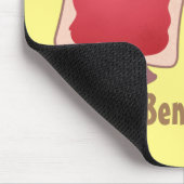 Lustiges Brot und Marmeladenfiguren Mousepad (Ecke)