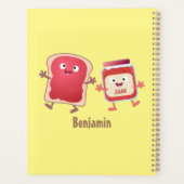 Lustiges Brot und Marmeladenfiguren Planer (Rückseite)