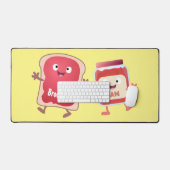 Lustiges Brot und Marmeladenfiguren Schreibtischunterlage (Tastatur & Maus)