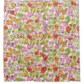 lustiges Brustdesign Duschvorhang (Vorderseite)