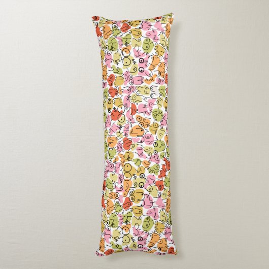 lustiges Brustdesign Seitenschläferkissen (Rückseite (Vertikal))