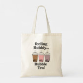 Lustiges Bubble-Tea-Getränk Tragetasche (Rückseite)