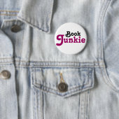 Lustiges Buch-Junkie-Lesegeschenk Button (Beispiel)