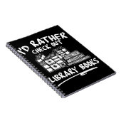 Lustiges Buch-Leser-Bibliotheks-Kleid Notizblock (Rechte Seite)