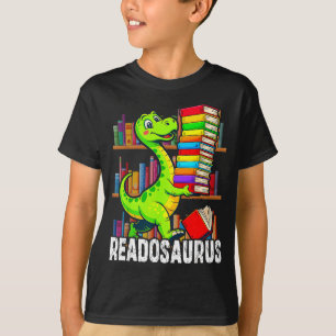 Lustiges Buch Lesesauriers Dinosaurier Bücher Bibl T-Shirt