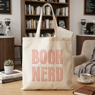 Lustiges Buch Nerd-Typografie-Geschenk für Leser Tragetasche