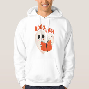 Lustiges Bücherwurm-Geist Halloween-Kostüm Boooook Hoodie