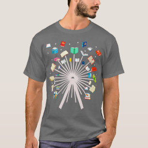 Lustiges Bücherwurm-Geschenk Bibliothekar Lesend T-Shirt