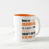 Lustiges Buchhalter-Geschenk - Sein ein Buchhalter Zweifarbige Tasse (VorderseiteRechts)