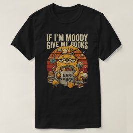 : Lustiges Buchliebhaber Retro Fisch Lesen T-Shirt