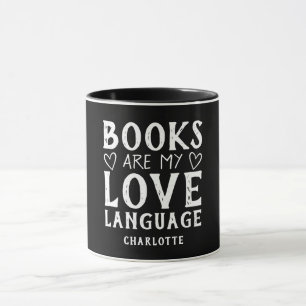 Lustiges Buchliebhaber-Spruch Schwarz-Weiß individ Tasse