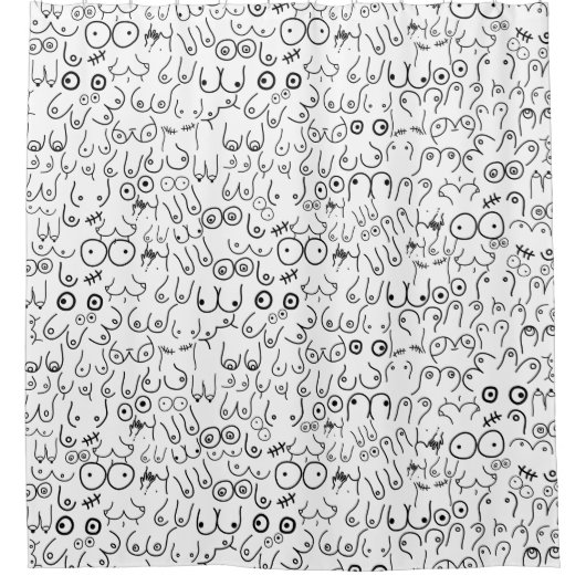 lustiges Bugmuster Duschvorhang (Vorderseite)