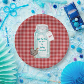 Lustiges Bunco Vintages einmachendes Pappteller (Party)