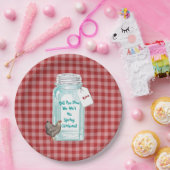 Lustiges Bunco Vintages einmachendes Pappteller (Party)