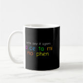 Lustiges Buntes Acetaminophen Aussprechen Lustig  Kaffeetasse (Links)