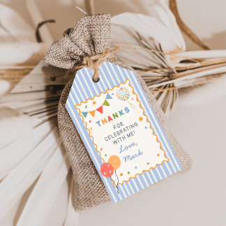 Lustiges buntes Geburtstagsgeschenk-Tag für Kinder Geschenkanhänger