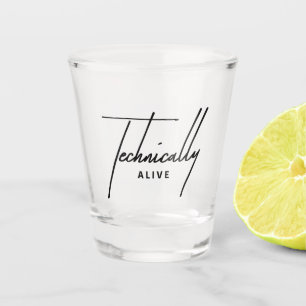 Lustiges Burnout-Shotglas - Technisch Lebendig Sti Schnapsglas